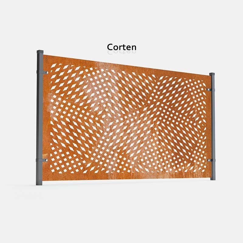 Tôle pour clôture corten Tôle pour clôture corten