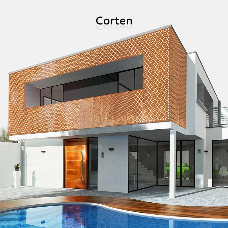 Tôle pour bardage en corten Tôle pour bardage en corten