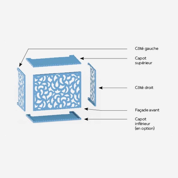 Cache clim extérieur taille M - Protection et esthétique