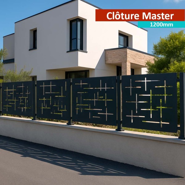 Clôture 1,2m de hauteur sur muret MASTER