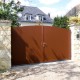 Tôle pour portail en acier Corten