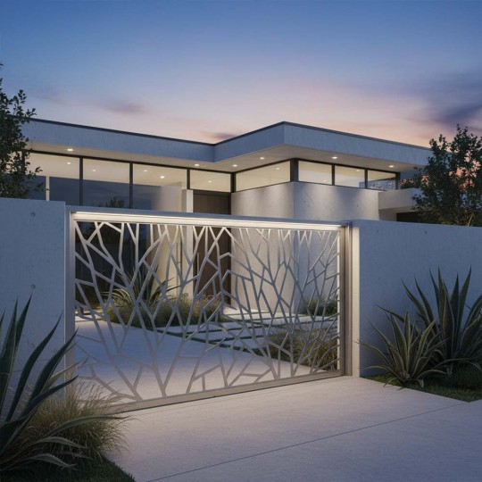 Tôle pour portail inox