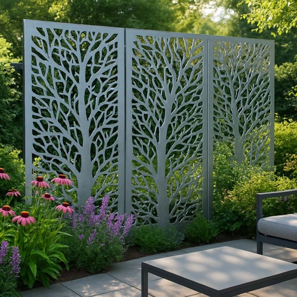 Brise-vue en acier galvanisé