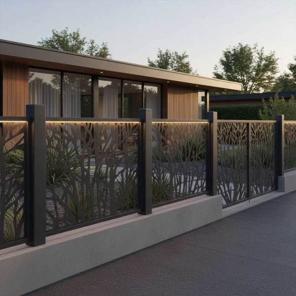 tôle pour clôture acier