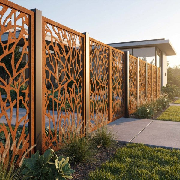 tôle pour clôture acier Corten