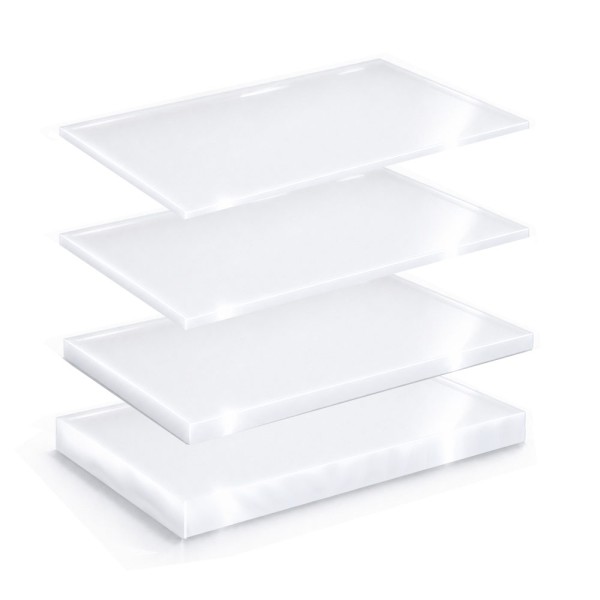 Plaque PMMA coulé blanc diffusant Plexiglass | LaserKit