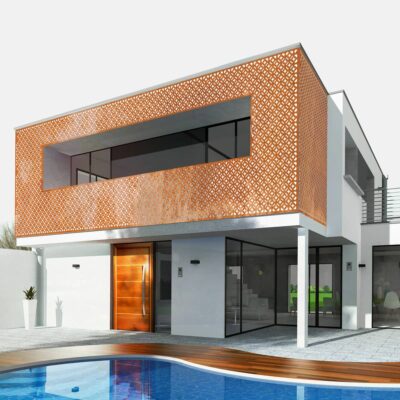 bardage façade corten