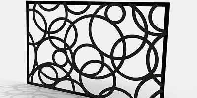 Tôle décorative motif cercles