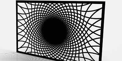 Tôle décorative motif rosace