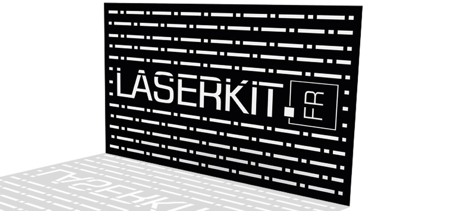 Tôle décorative motif personnalisée laserkit
