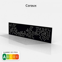 tôle décorative aquatique aux motifs coraux