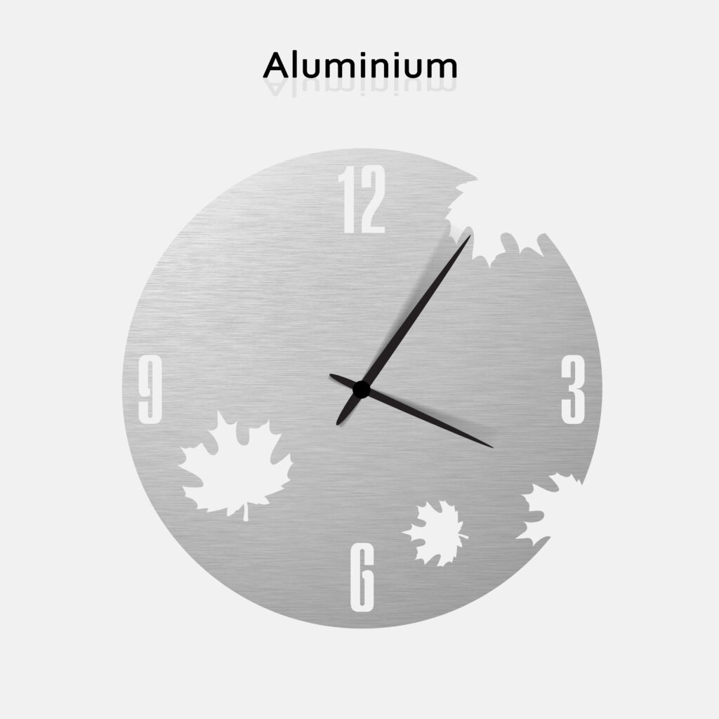 horloge géante aluminium