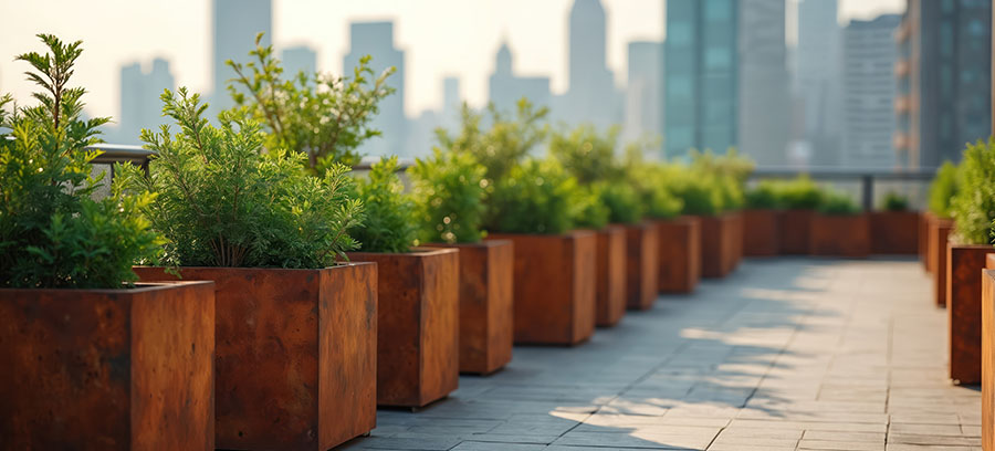 Jardinière sur mesure pour balcon