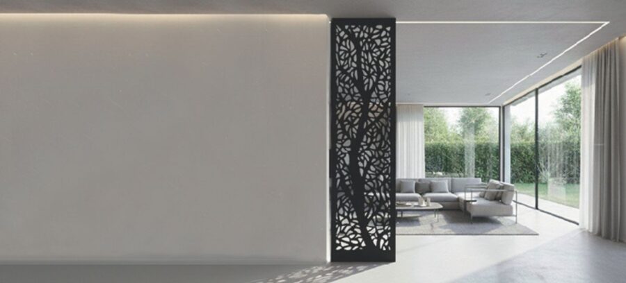 L'exemple d'un claustra intérieur pour maison.