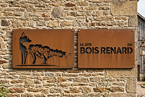 Numéro rue plaque signalétique laser