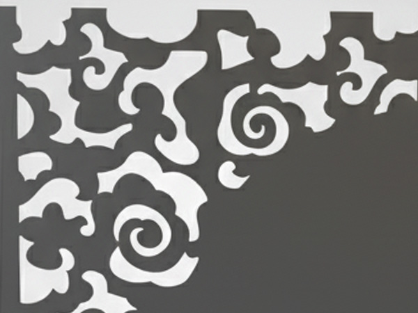 Motif tôle clôture