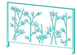 Clôture jardin motif 1