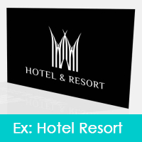 Ex: hotel resort