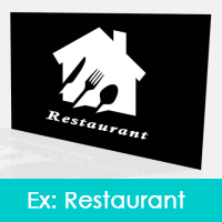 Ex: restaurant