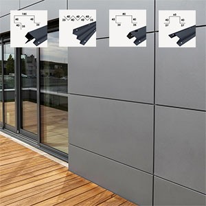 Profilés pour bardage aluminium