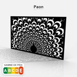 Tôle motif paon
