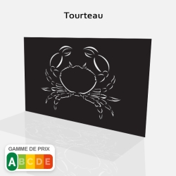 tole decoupe laser crabe tourteau