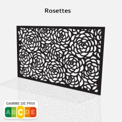 Tôle motif Floral Rosettes 2:1