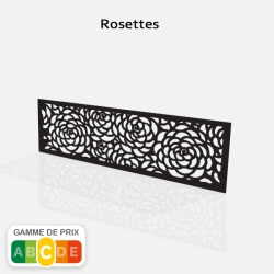 Tôle motif Floral Rosettes 4:1