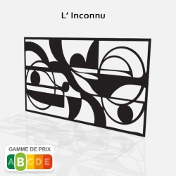 Décor decoupe laser contemporain L'inconnu