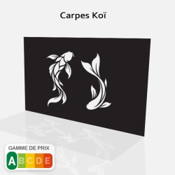 Motif découpe laser Carpes Koï Zen