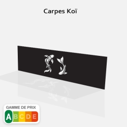 Motif découpe laser Carpes Koï Zen