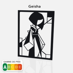 Motif découpe laser Geisha Zen