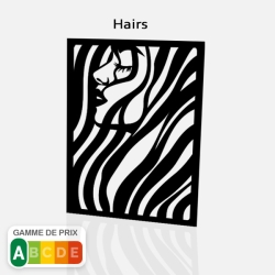 Motif découpe laser Hairs