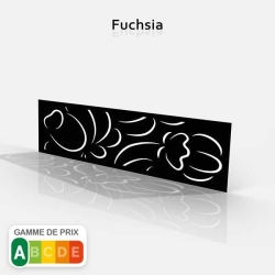 Tôle motif Floral Fuchsia 4:1