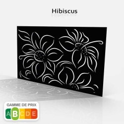 Tôle motif Floral Hibiscus 2:1
