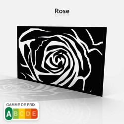Tôle motif Floral Rose 2:1
