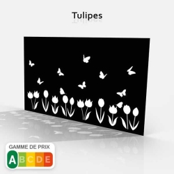 Tôle motif Floral Tulipes 2:1