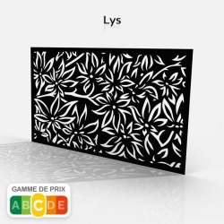 Tôle motif Floral Lys 2:1